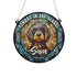 Cockapoo Black Memorial Stained Glass Effect Suncatcher